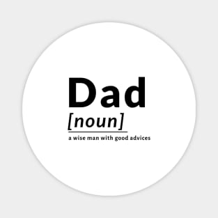 Definition Dad Fathers Wise Advice Noun Magnet